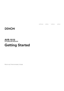 Denon AVR 1513 manual. Camera Instructions.